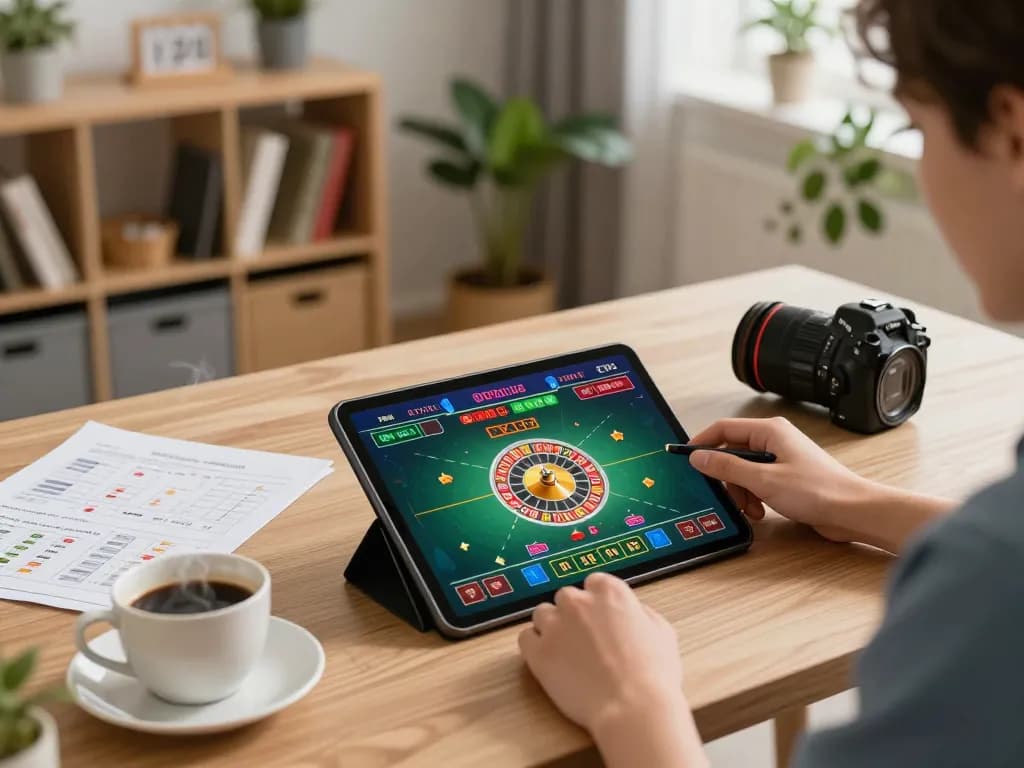 Casino esteri che accettano italiani in an engaging online roulette gaming scene at home with strategic notes.