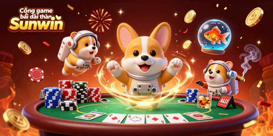 Experience excitement at Cổng game bài đổi thưởng Sunwin with dynamic casino elements and characters