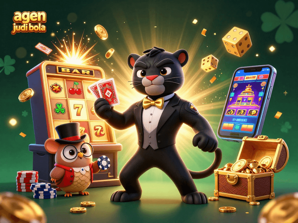 Check out the agen judi bola scene with stylish characters and dynamic casino elements!