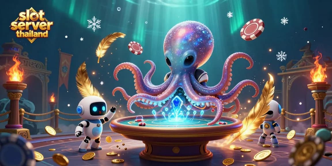 Experience thrilling wins on slot server thailand with an octopus dealer and cosmic poker chips.