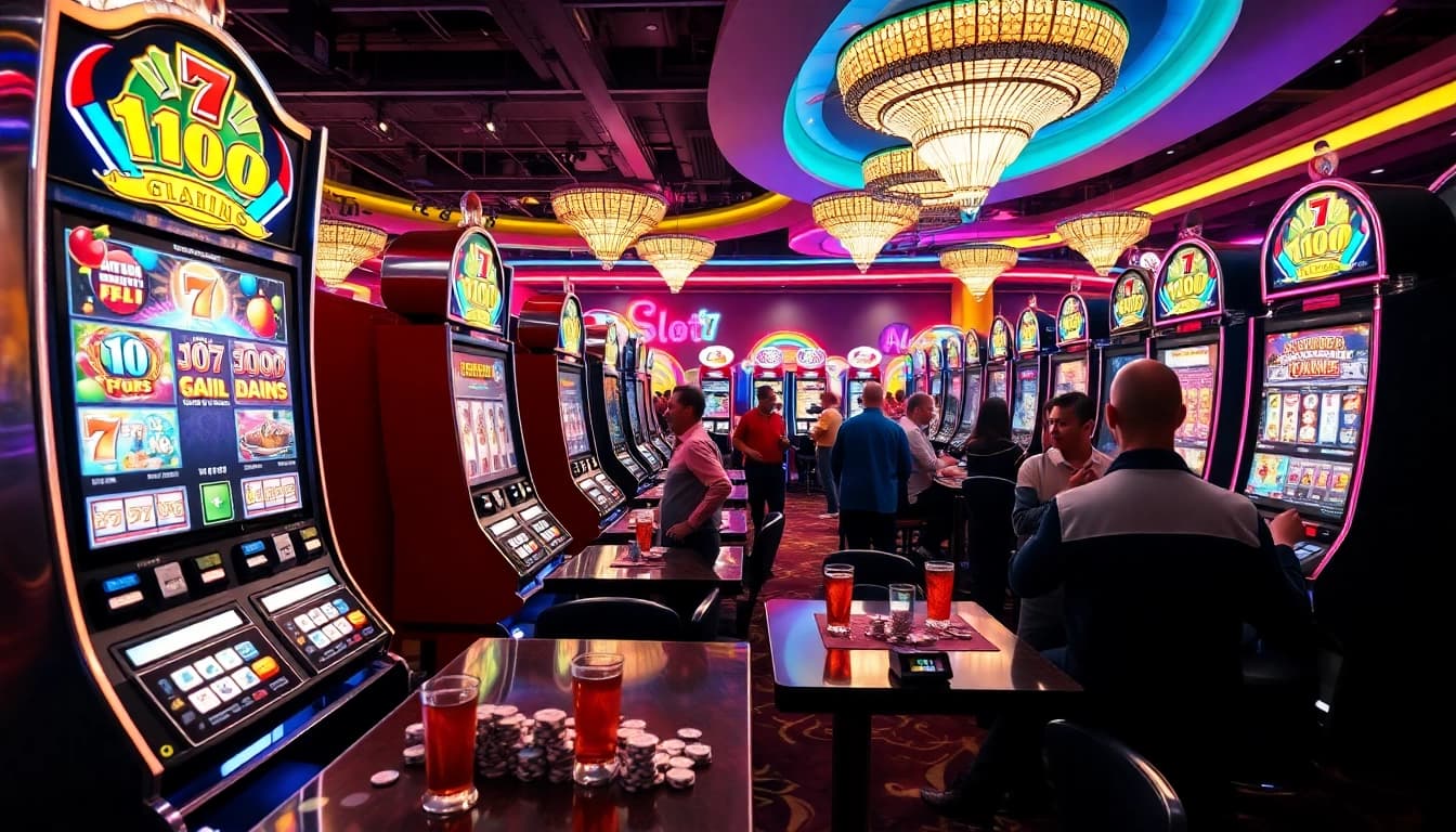 Rasakan keseruan bermain di situs slot777 dengan mesin slot dan pemandangan kasino yang hidup.