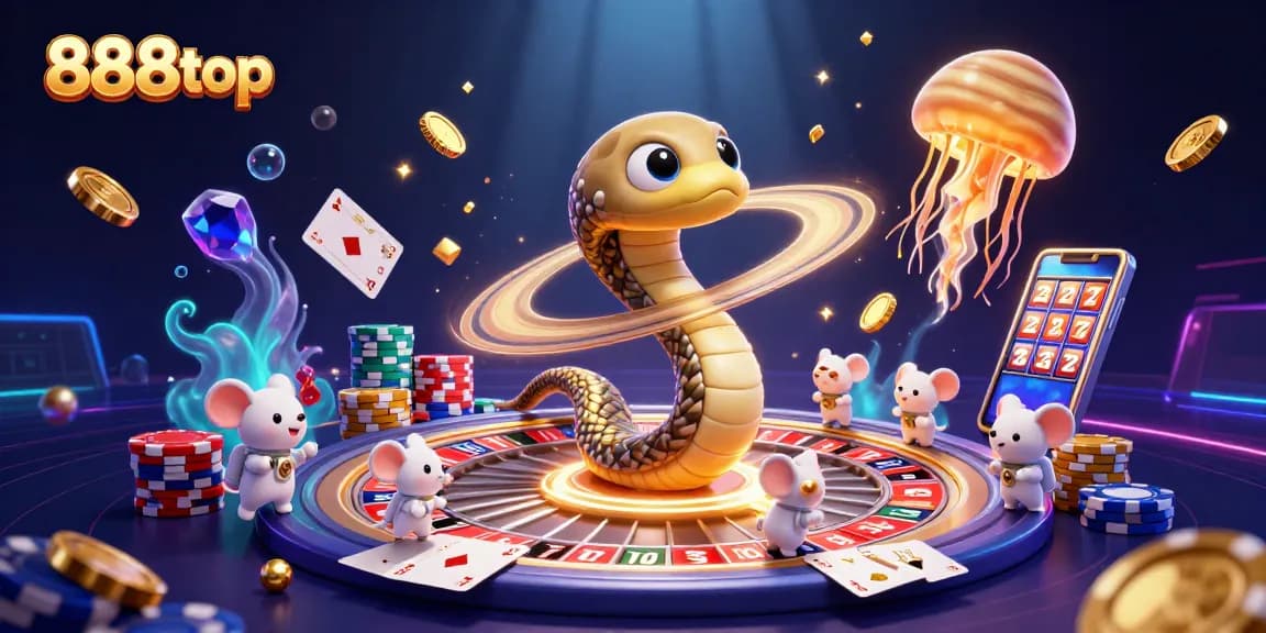 Experience thrilling betting action with 888top's cosmic roulette featuring astronaut mice and sparkling gems.