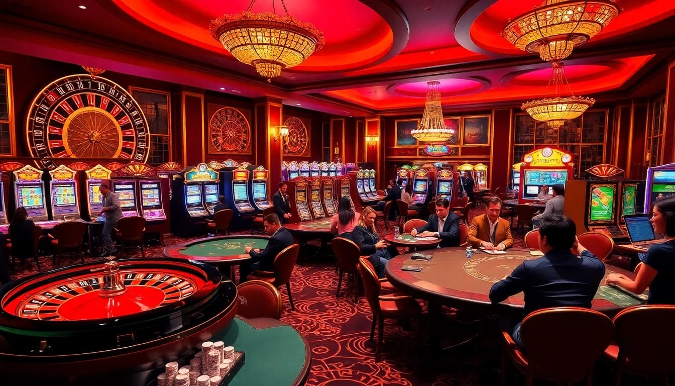 Ressentez l'excitation du casino en ligne argent réel France à des tables de jeu luxueuses et des machines à sous vibrantes.