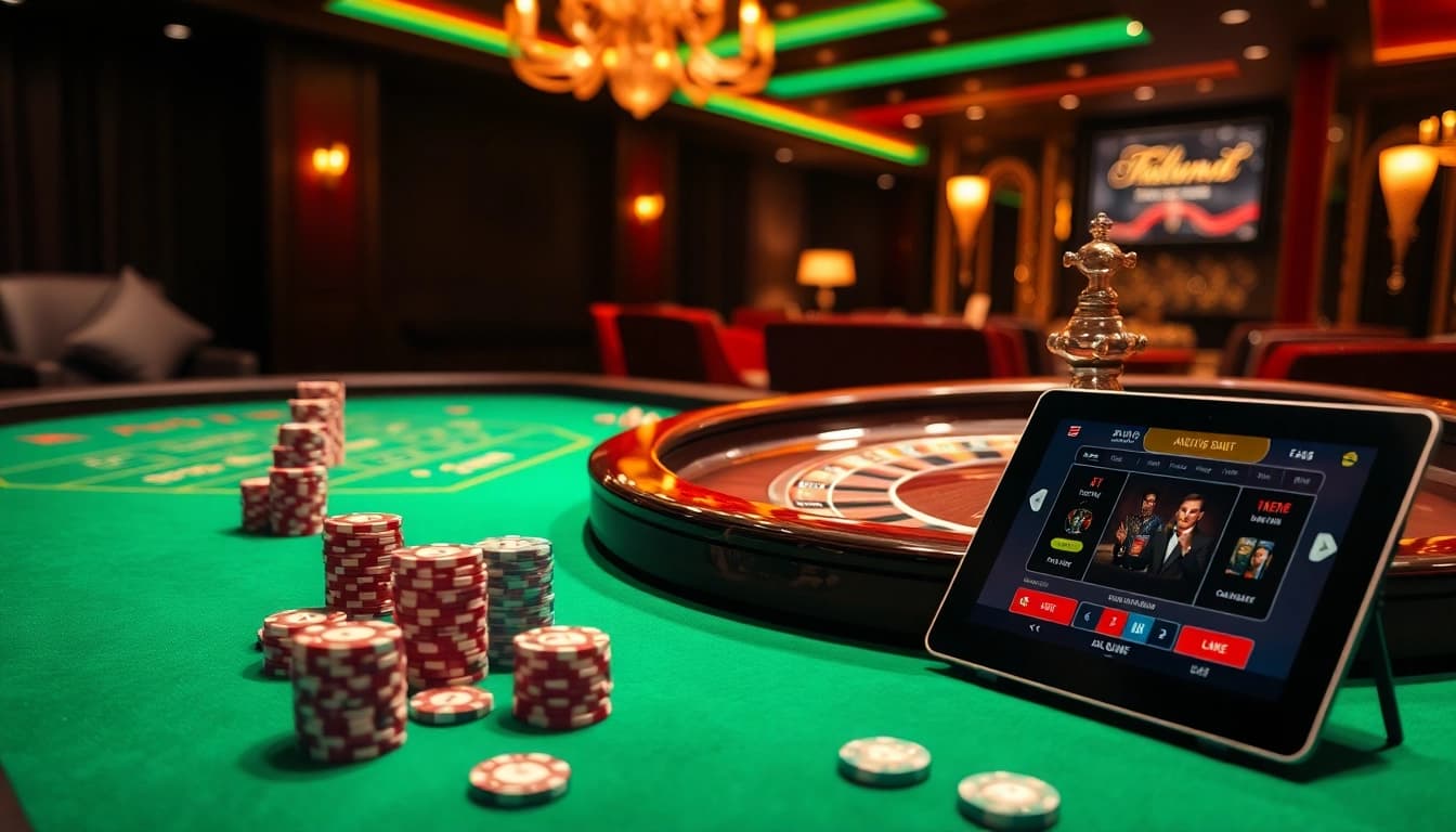 Découvrez le frisson d'un casino en ligne argent réel France avec des tables luxueuses, des jetons et un gameplay captivant.
