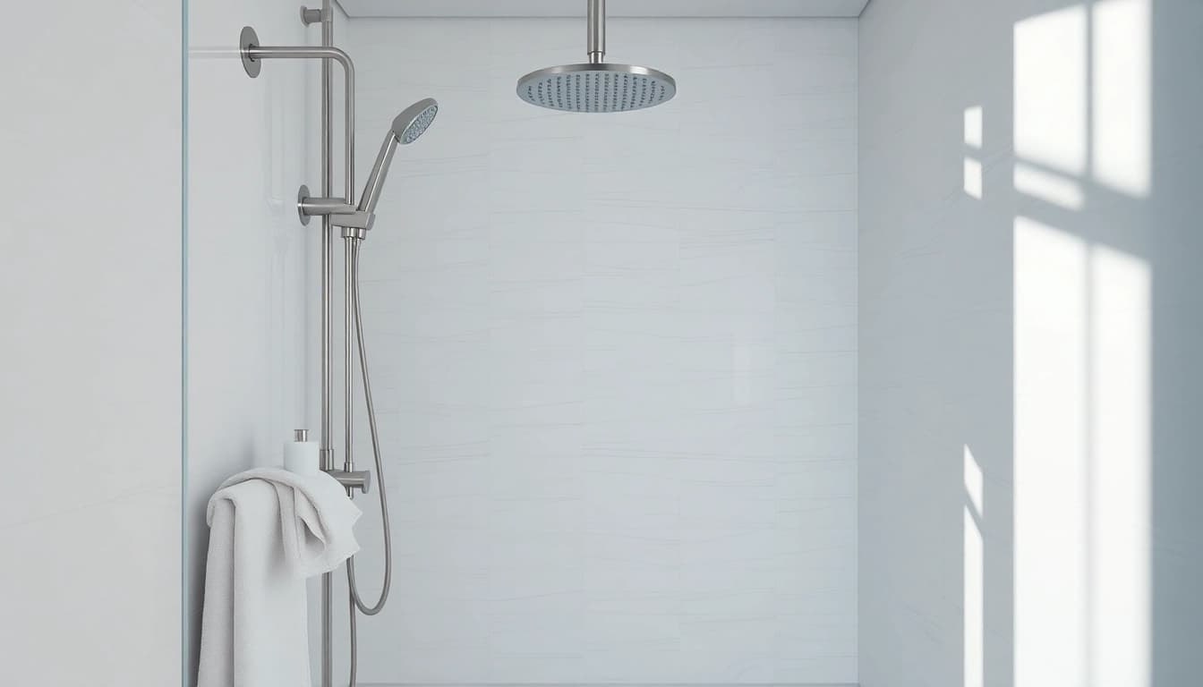 Enhance your experience with the sunny shower USA in a modern bathroom setup featuring luxurious details.