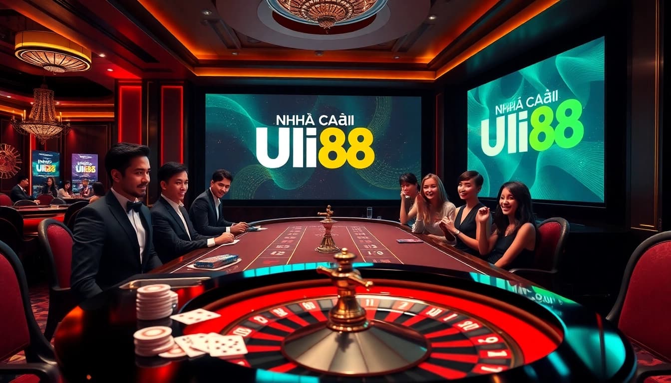 Witness the thrill of gambling at Nhà Cái UU88's luxurious live casino.