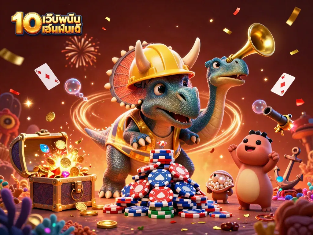 สนุกกับ 10เว็บพนันออนไลน์ ด้วยภาพการ์ตูน 3 มิติที่สนุกสนานและเต็มไปด้วยสีสัน