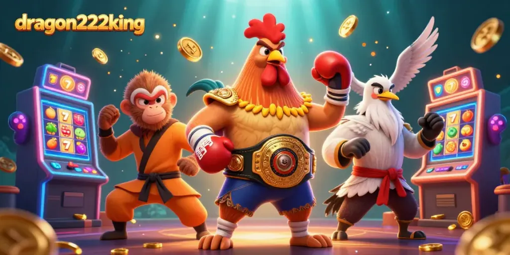 Engage in thrilling gameplay at dragon222king, featuring colorful slot machines and dynamic casino elements.
