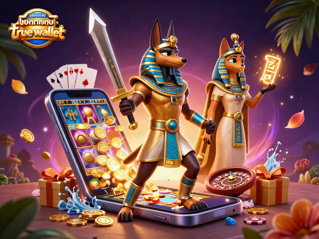 เล่นสล็อตเว็บตรง ฝากถอน true wallet ไม่มี ขั้นต่ํา พร้อมตัวละครอียิปต์โบราณและเกมคาสิโน