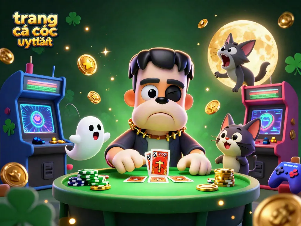 Tham gia trò chơi tại trang cá cược uy tín với các biểu tượng casino hấp dẫn và hoạt hình độc đáo.