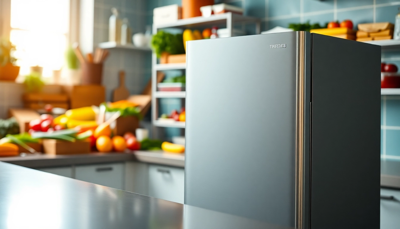 Showcase of a modern Freezer in a professional kitchen setting, emphasizing quality and organization.