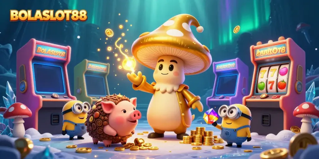 BOLASLOT88: Experience thrilling online slots with golden magic in an enchanting gaming environment.