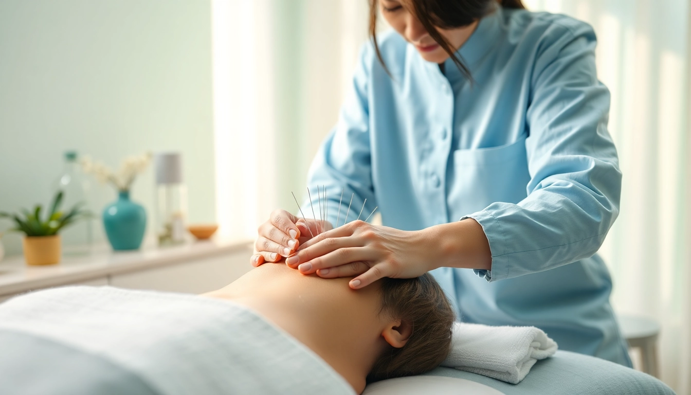 Experience effective north edmonton acupuncture with a skilled therapist in a calming clinic setting.
