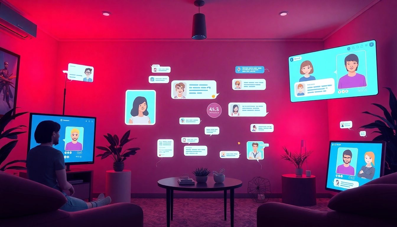 Experience sex chat AI in a cozy digital environment with engaging AI characters and intimate chat interfaces.