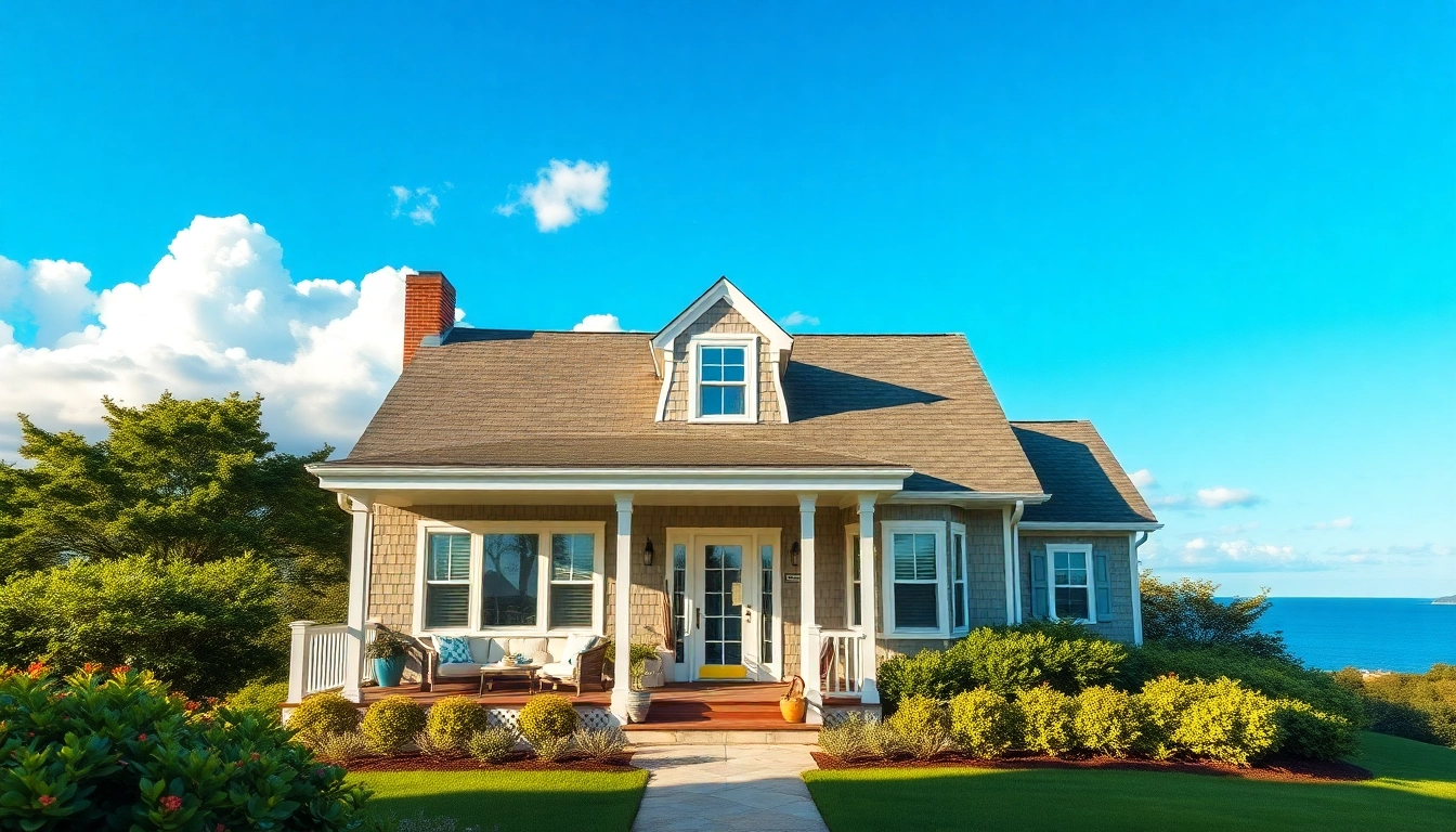Stunning cape cod home featuring a beautiful porch, garden, and classic architecture.