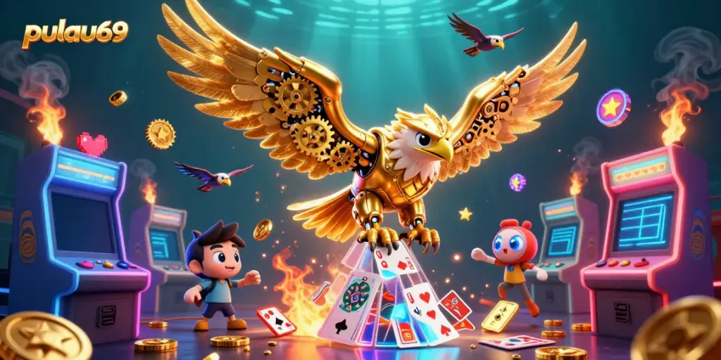 Experience thrilling gameplay with pulau69 in an ultra-detailed 3D digital casino scene.