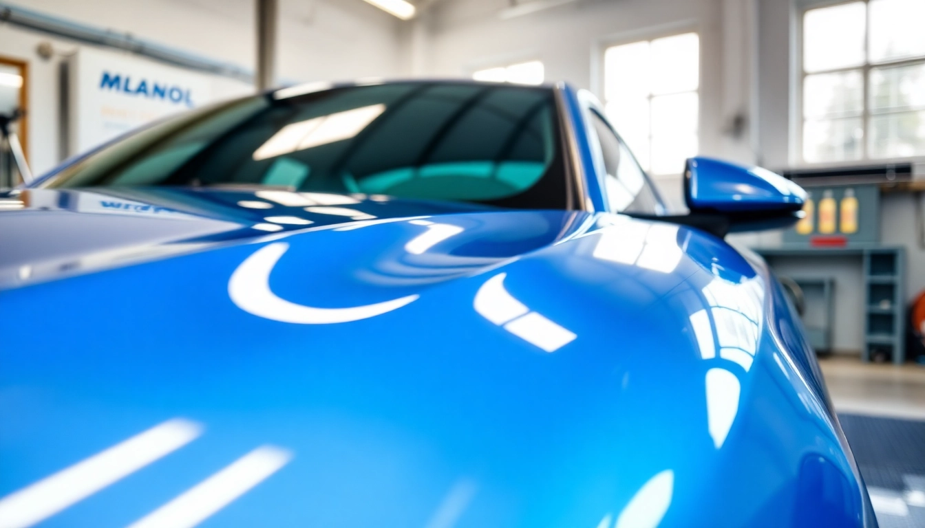 Applying salt protection ceramic coating to enhance vehicle durability and shine.