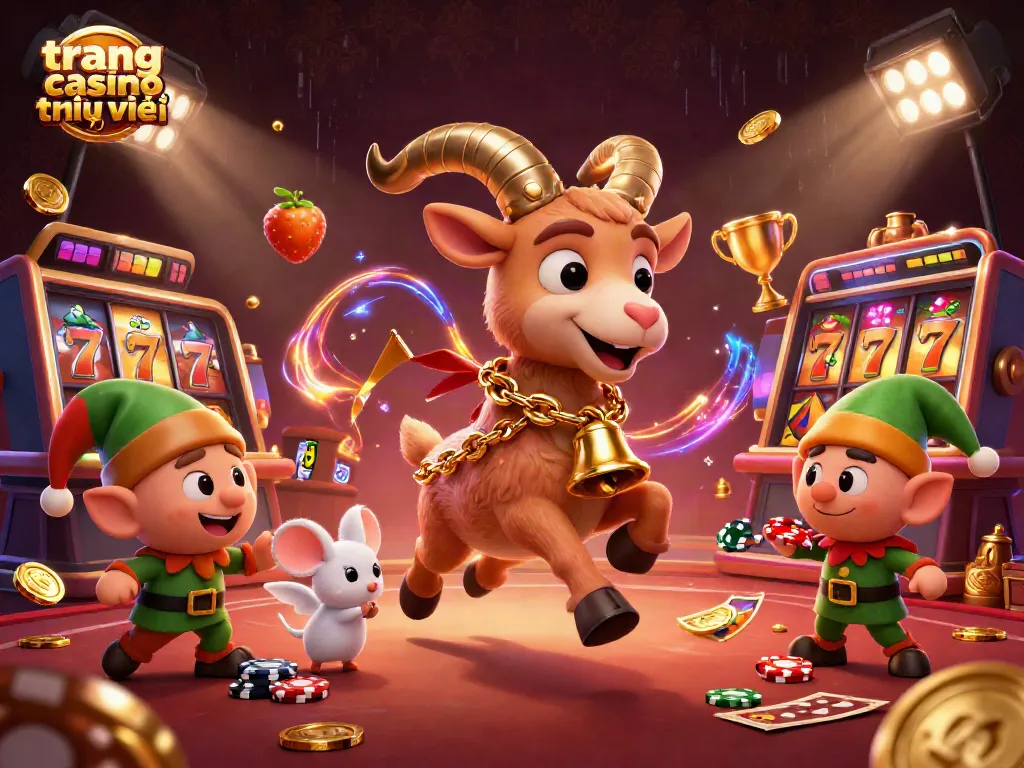 Khám phá trang casino trực tuyến với Krampus goat và các yếu tố may mắn hấp dẫn.