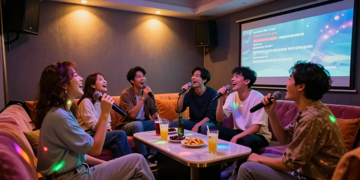 달토 가라오케에서 친구들과 함께 노래 부르는 즐거운 순간