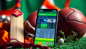 Explore online sportsbooks India with a vibrant mobile interface showcasing betting options.