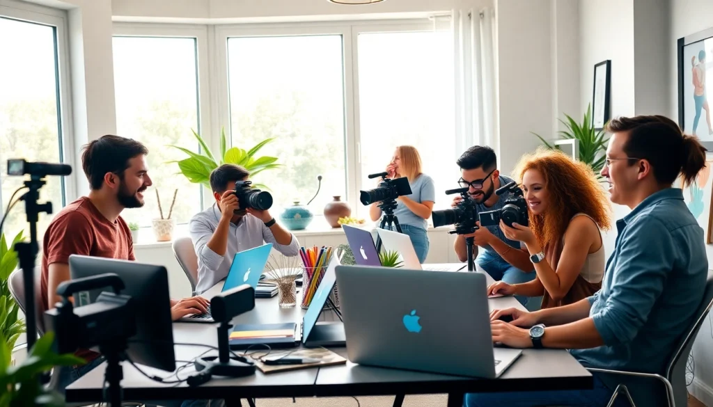 Learn how to get paid for content creation fast in an engaging and vibrant office setting.