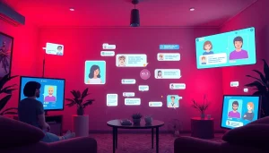 Experience sex chat AI in a cozy digital environment with engaging AI characters and intimate chat interfaces.