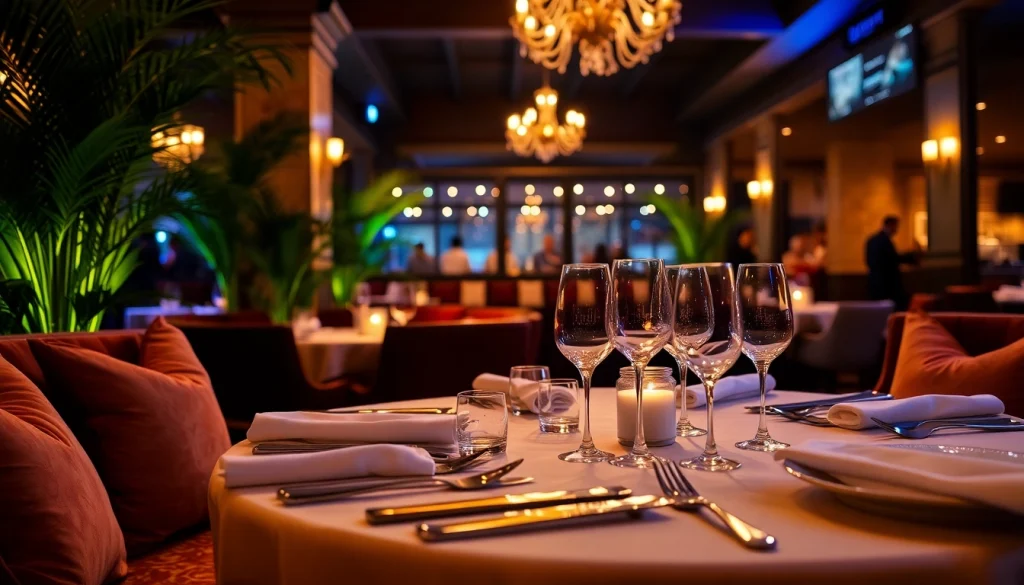 Dinner sxm at Club Noir features elegant dining with gourmet dishes in a luxurious nightlife setting.