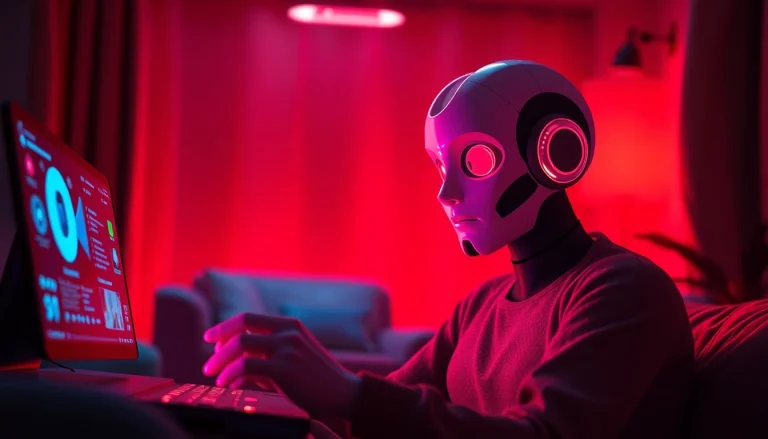 Interactive scene illustrating a user engaging with an AI character in a sex chat AI context, highlighting intimacy and connection.