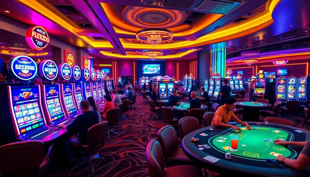 Engaging scene at an online casino Oklahoma capturing vibrant gaming and excitement.