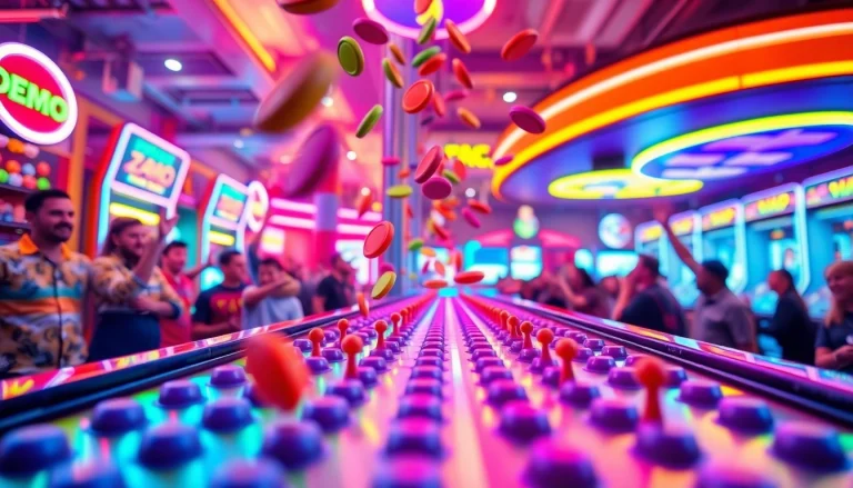 Jelajahi pengalaman bermain demo plinko yang seru di arena permainan yang penuh warna.