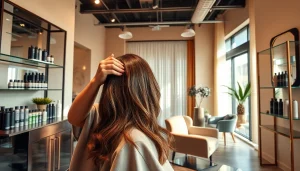 Omnia Salon offers a professional, soothing atmosphere for hair services with expert stylists.