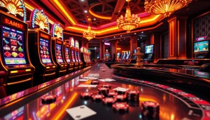 NAGA169 slot online features engaging slot machines in a vibrant virtual casino atmosphere.