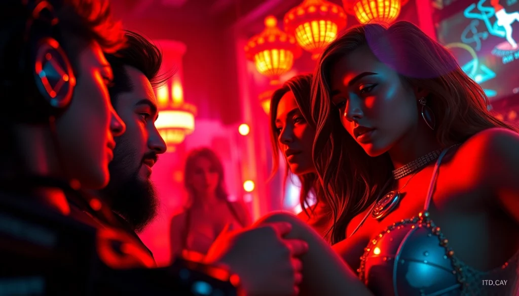 Engaging scene from a virtual world featuring AI-generated characters in porn games ai, showcasing hyper-realistic graphics.