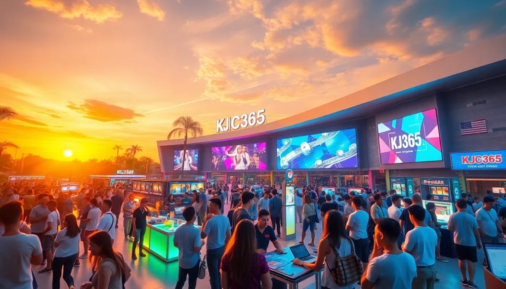 Engaging community scene at KJC365's vibrant entertainment complex in Vietnam.