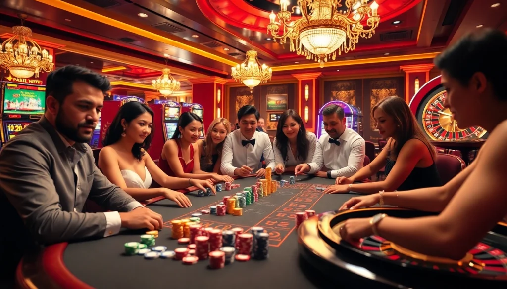 Experience the thrill of live gameplay with players at https://go88.fast/ enjoying a high-stakes casino atmosphere.