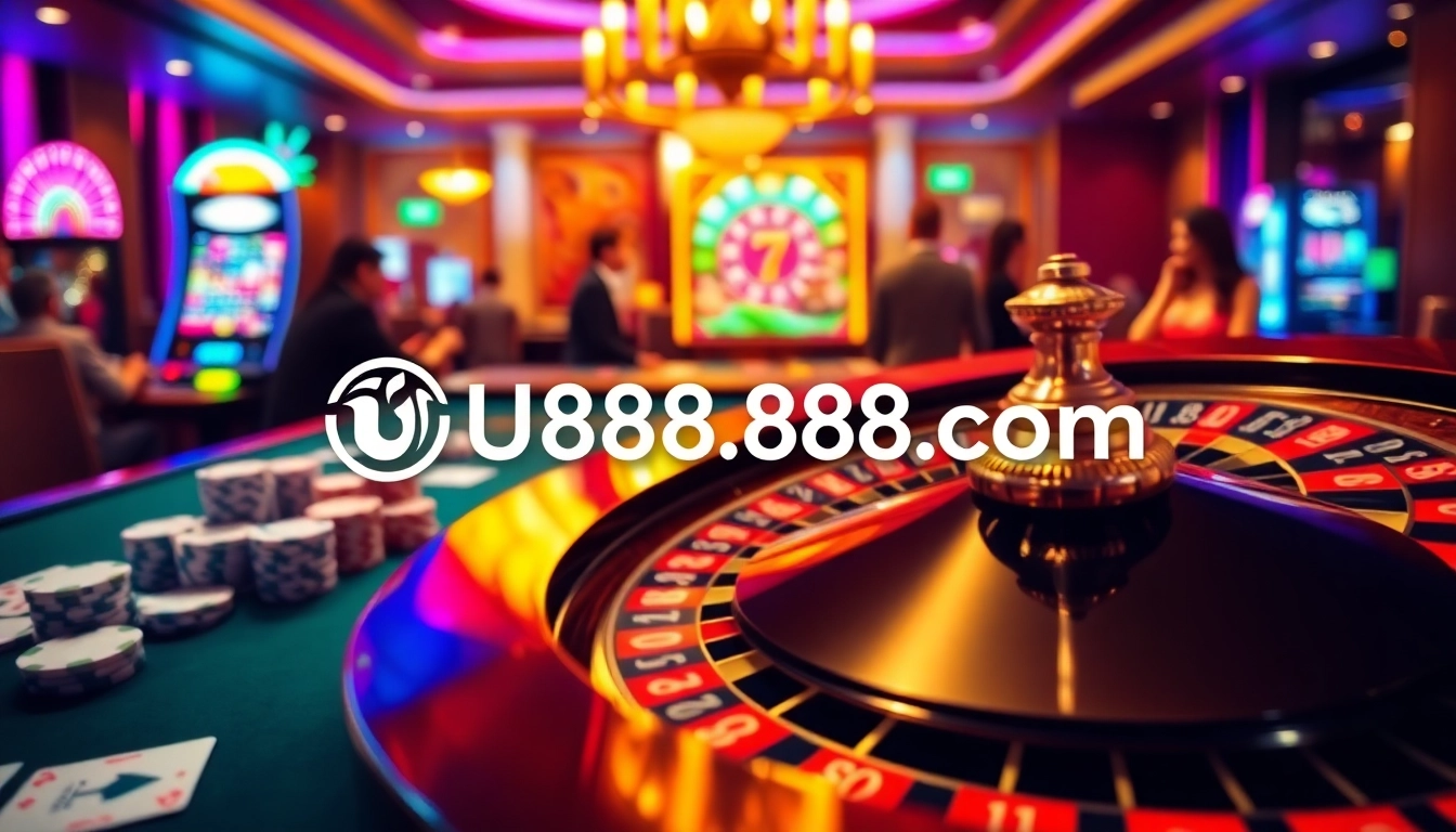 Spin the roulette wheel at U888u88.com while enjoying a thrilling casino atmosphere.