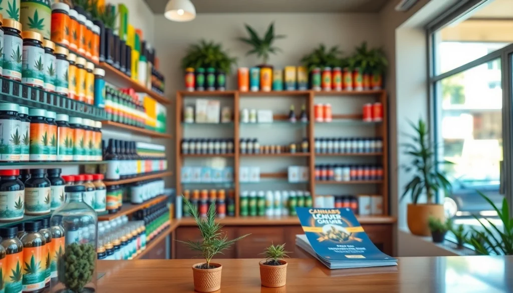 Erleben Sie Weedmaps Lloret de Mar mit verschiedenen Cannabis-Produkten in einer einladenden Umgebung.