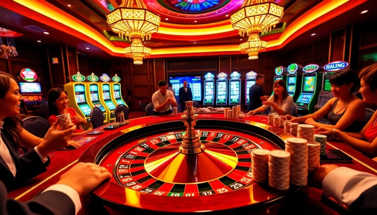 Experience thrilling gameplay at https://hello88k.blog with elegant casino tables and vibrant slot machines.