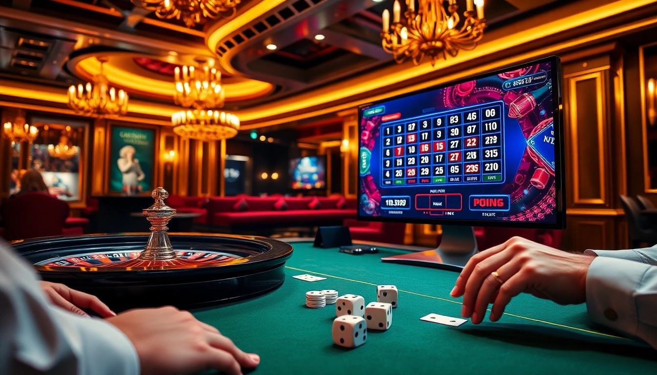 Vivez l'excitation du casino en ligne argent réel France avec des joueurs engagés à des tables élégantes et des écrans high-tech.
