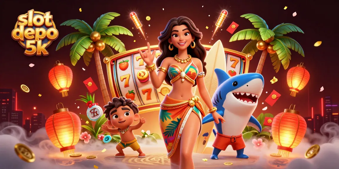 Spin and win mesmerizing games at slot depo 5k with vibrant characters and dynamic symbols.