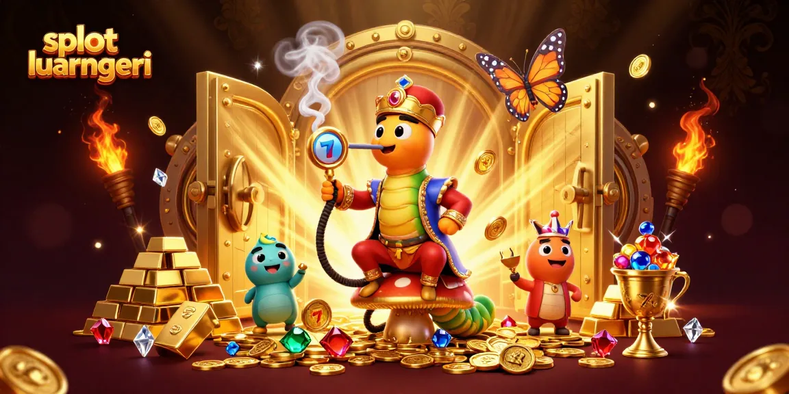 Experience the thrill of slot luar negeri with vibrant casino-themed elements in this 3D illustration.
