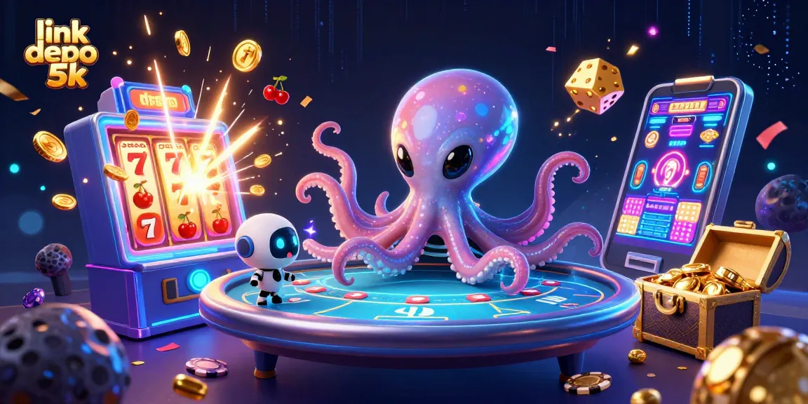 Experience excitement at link depo 5k with a vibrant, animated scene of alien gaming.