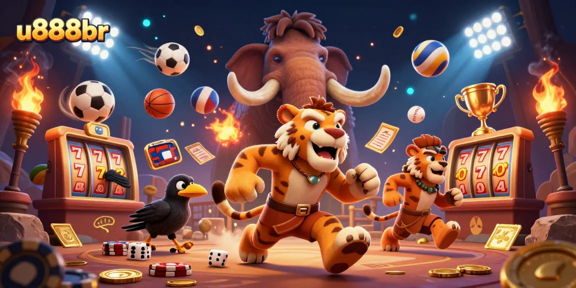Experience thrilling gameplay at u888br in a vibrant casino setting with rich colors and dynamic elements.