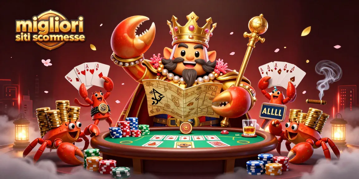 Illustrazione 3D di un granchio imperatore con scommesse nei migliori siti scommesse