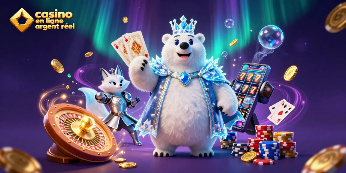 Jouez sur un casino en ligne argent réel avec des gains attrayants, entouré de pièces d'or et de cartes