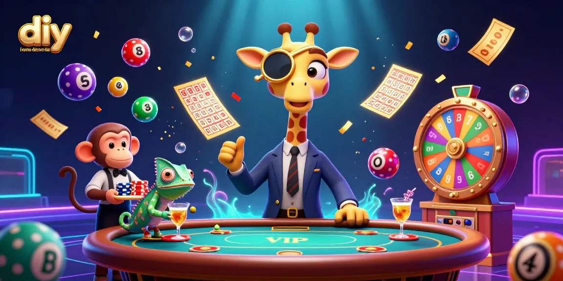 Engage in vibrant gaming action with the diy home décor blog as high-roller giraffe leads a dynamic casino scene.
